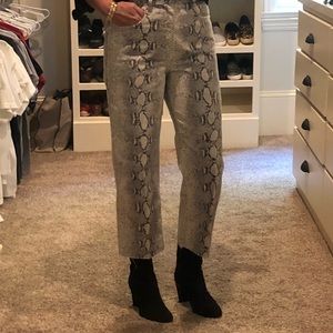 zara straight cropped jeans